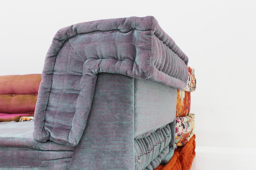 Thumbnail: Roche Bobois Mah Jong sofa Missoni fabric design by Hans Hopfer , set of 14