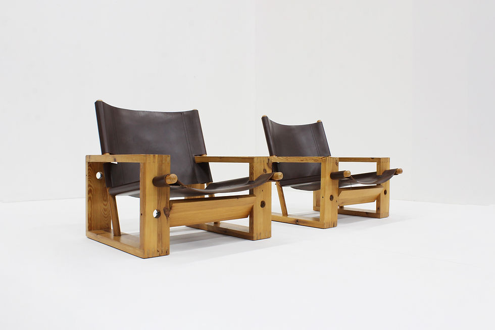 Ate van Apeldoorn Pair of Lounge Chairs for Houtwerk Hattem, Netherlands 1960s