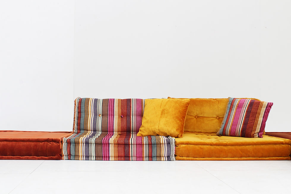 Thumbnail: Roche Bobois Mah Jong sofa Missoni design by Hans Hopfer