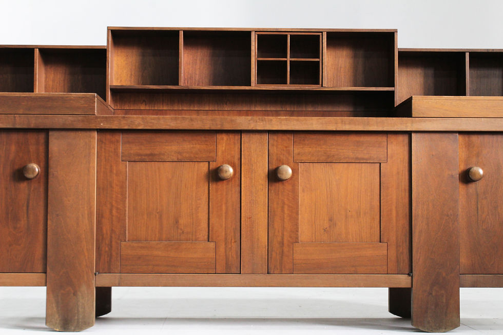 Thumbnail: Vintage sideboard by Silvio Coppola for Bernini walnut wood, 1960s