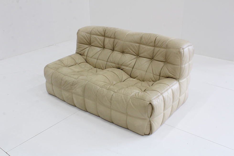 Thumbnail: Vintage leren Kashima sofa Ligne Roset , Michel Ducaroy