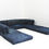 Thumbnail: Vintage Roche Bobois Mah jong sofa vintage early edition in a beautiful denim fabric. Large modular sofa consisting of 11 pie