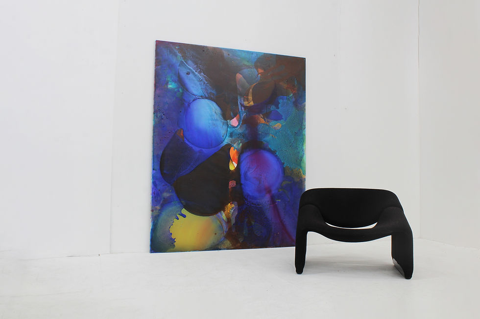 Vintage Large Abstract Painting