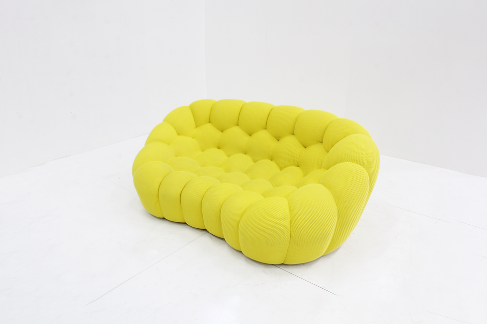 Thumbnail: Roche Bobois curved Bubble sofa designed by Sacha Lakic, a designer with a passion for cutting-edge technology. The bubble so