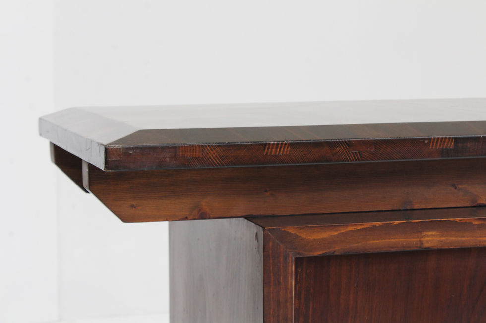 Thumbnail: Vintage Italian sideboard made of solid wood from the 60s 70s combines craftsmanship, elegance and functionality. Made of hig