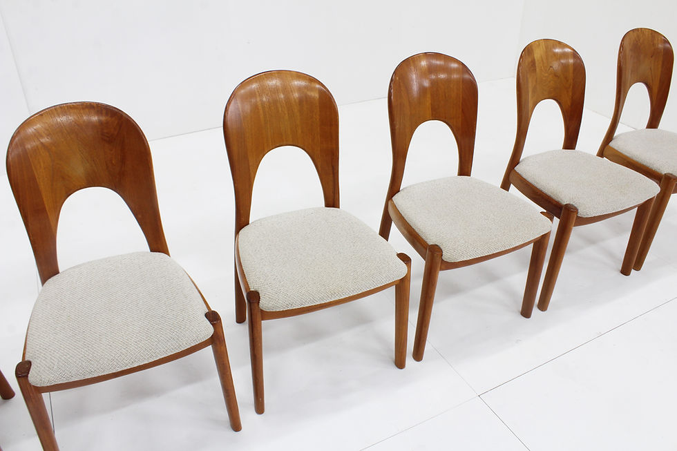 Thumbnail: Vintage Danish Dining Chairs by Niels Koefoed for Koefoeds Hornslet,