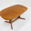 Thumbnail: Vintage Glostrup Danish oval extendable dining table solid teak 1960s