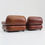 Thumbnail: Sapporo Italian leather armchairs for Mobil Girgi 1970s , set of 2