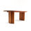 Thumbnail: Vintage Danish oval  dining table solid teak 1960s