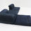 Thumbnail: Vintage Roche Bobois Mah Jong sofa denim fabric 6 pieces design by Hans Hopfer