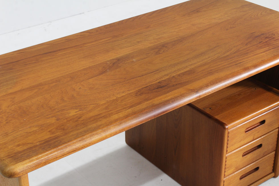 Thumbnail: Vintage Danish solid teak desk 1960s