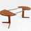 Thumbnail: Vintage Danish round extendable dining table from the 1960s, Denmark.