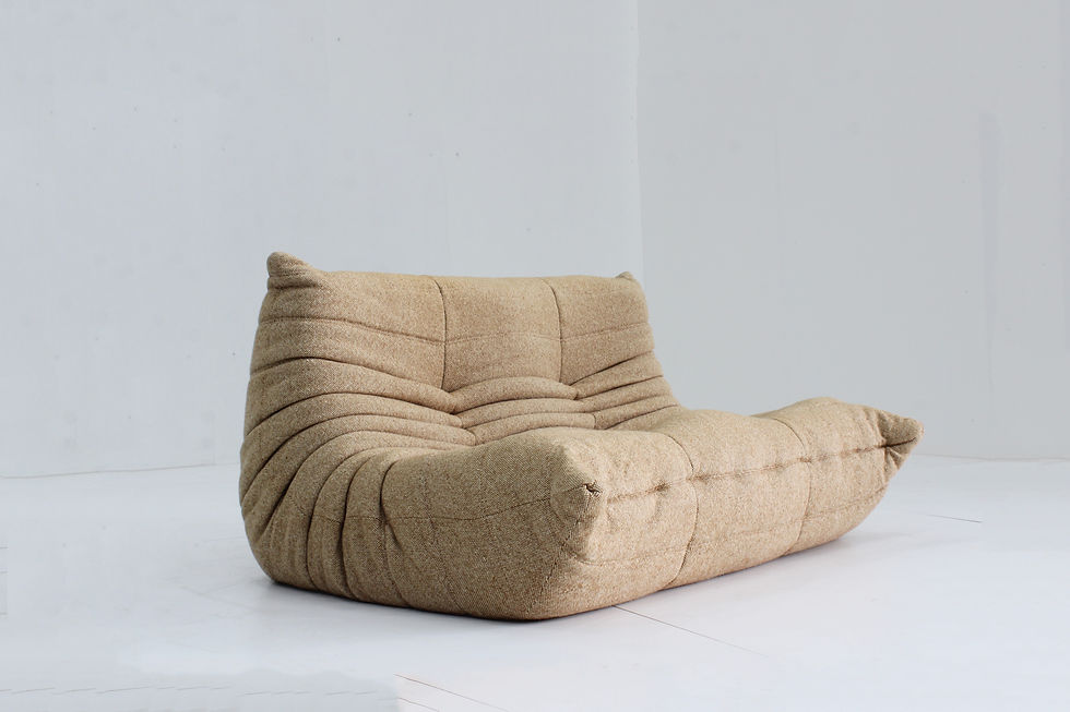Thumbnail: Vintage Togo Ligne Roset sofa designed by Michel Ducaroy.