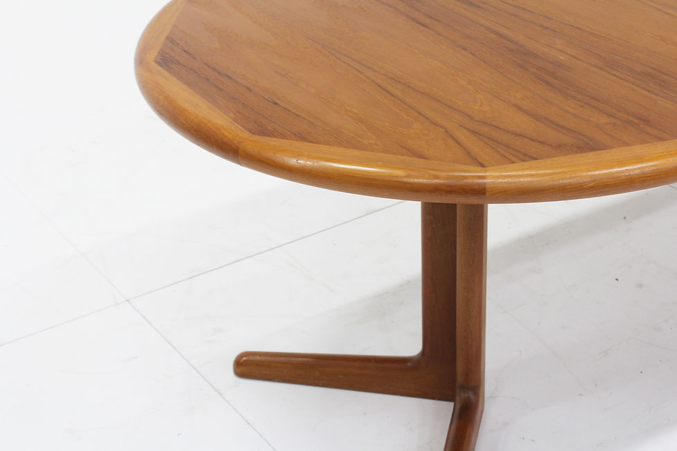 Thumbnail: Vintage Danish round extendable dining table