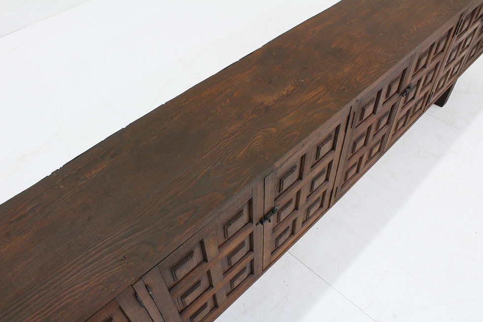 Thumbnail: Vintage large Spanish brutalist sideboard 1970s