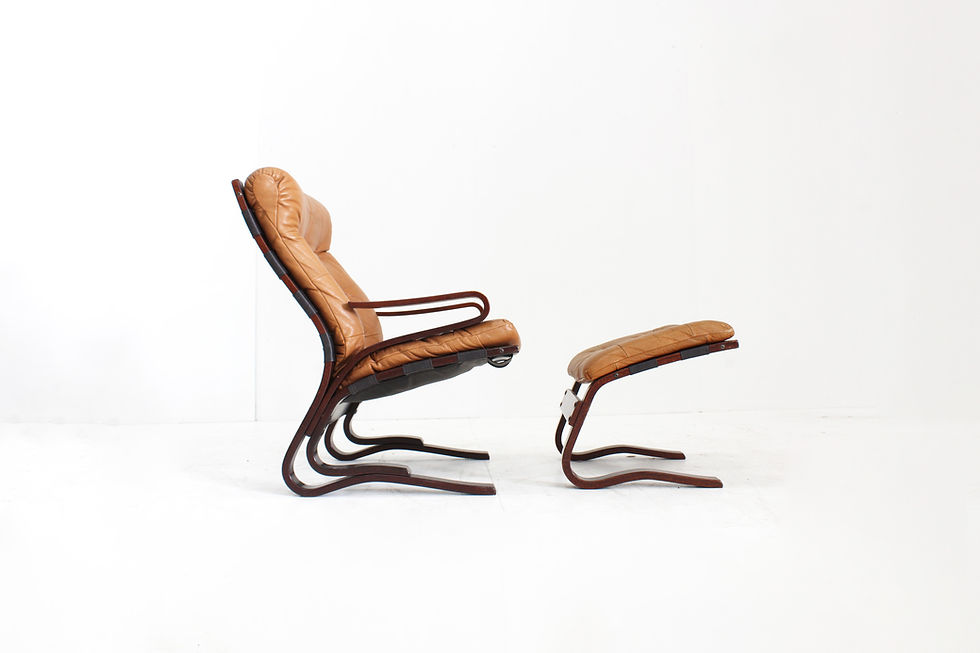 Thumbnail: Vintage Kengu lounge armchair designed by Erda & Nordahl Solheim for Rybo Rykken