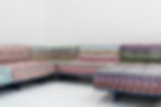 Roche Bobois Mah Jong sofa Missoni design by Hans Hopfer with platform