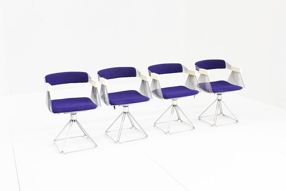 Thumbnail: Delta Dining Room Set by Rudi Verelst for Novalux, 1974, Set of 5