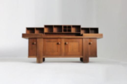 Vintage sideboard by Silvio Coppola for Bernini walnut wood, 1960s