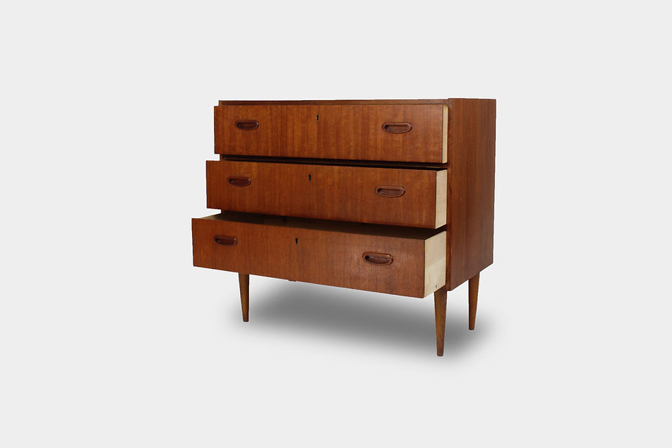 Thumbnail: Mid century Vintage ladekast kastje uit Zweden