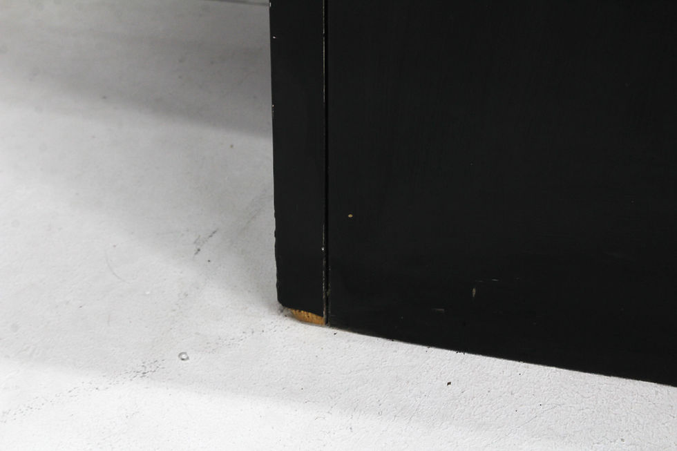 Thumbnail: Vintage Italian Black Lacquered Sideboard 1970s