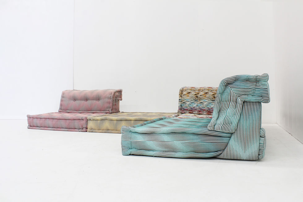 Roche Bobois Mah Jong modular sofa Missoni fabric design by Hans Hopfer