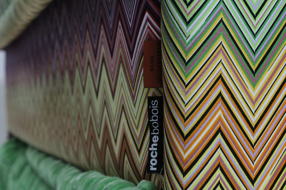 Thumbnail: Roche Bobois Mah Jong sofa Missoni design by Hans Hopfer ,set of 15