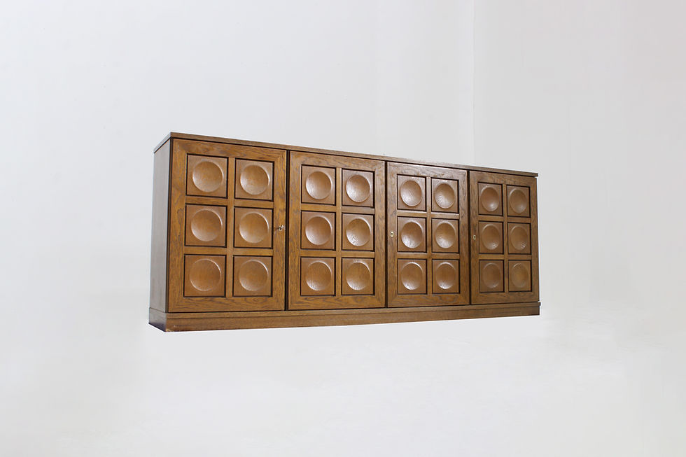 Vintage Brutalist Sideboard 1970s Gerhard Bartels