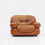 Thumbnail: Sapporo Italian cognac leather lounge chairs for Mobil Girgi 1970s , set of 2