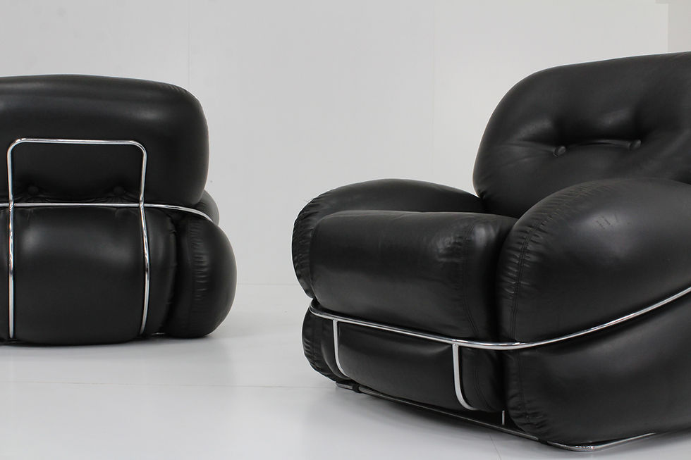 Thumbnail: Adriano Piazzesi Okay fauteuils jaren 70