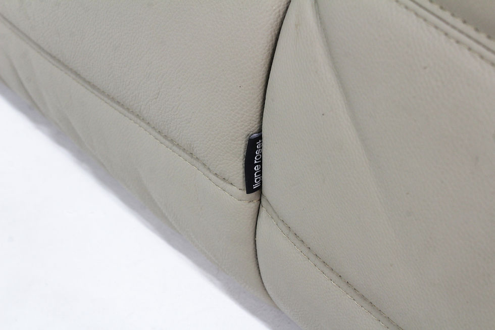 Thumbnail: Vintage Togo corner armchair  leather by Michel Ducaroy for Ligne Roset