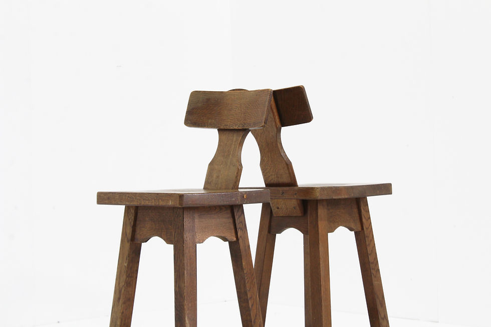 Brutalist bar stools 60's