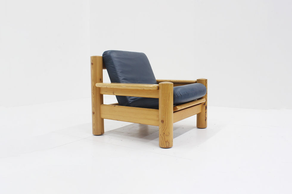 Thumbnail: Vintage pine wood armchair