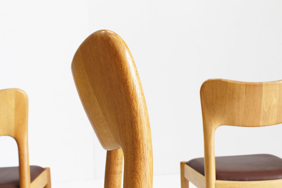 Thumbnail: Vintage Danish Dining Chairs by Niels Koefoed for Koefoeds Hornslet, 1960s, Set