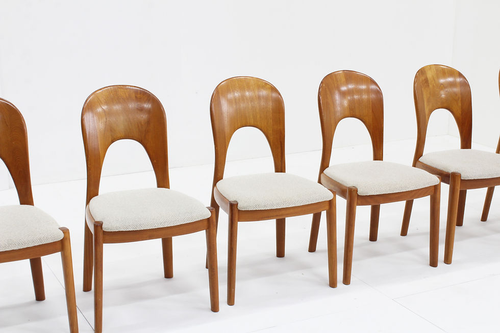 Thumbnail: Vintage Danish Dining Chairs by Niels Koefoed for Koefoeds Hornslet,