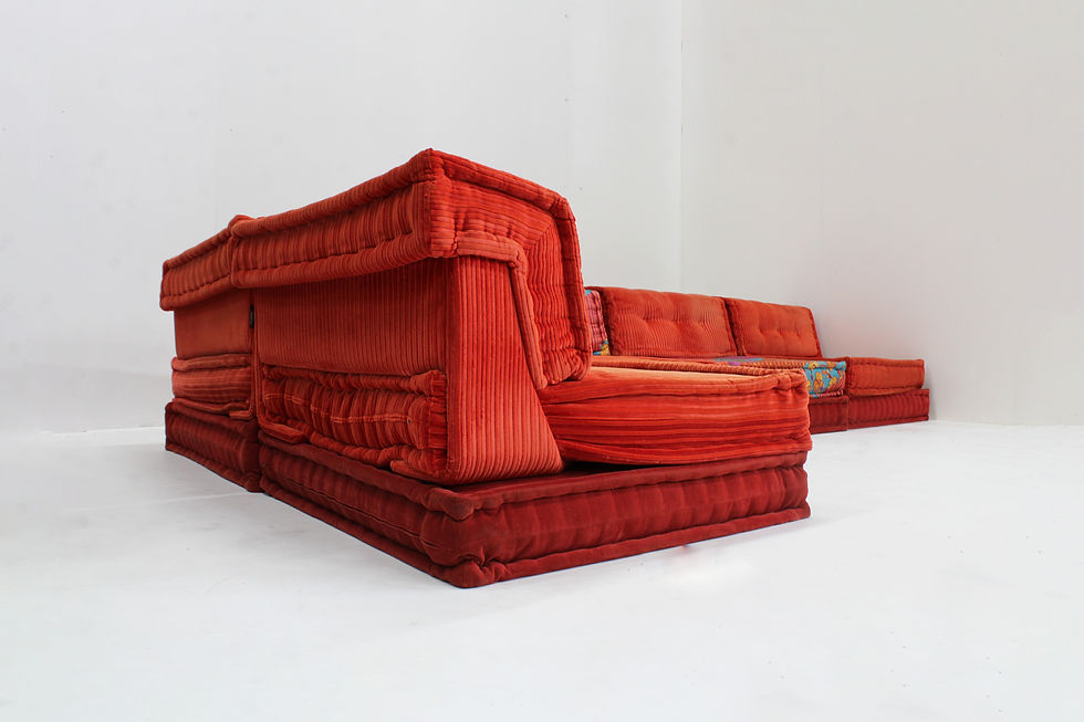 Thumbnail: Roche Bobois Mah Jong sofa Kenzo Takada design by Hans Hopfer ,set of 15