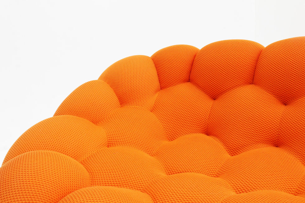 Thumbnail: Roche Bobois curved Bubble sofa designed by Sacha Lakic, a designer with a passion for cutting-edge technology. The bubble so