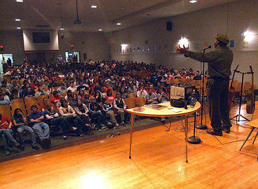 Youth audience attending Blues in the Schools program.