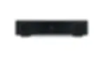 Black ARCAM audio receiver on white background, with two large knobs labeled input and volume and HDMI text centered