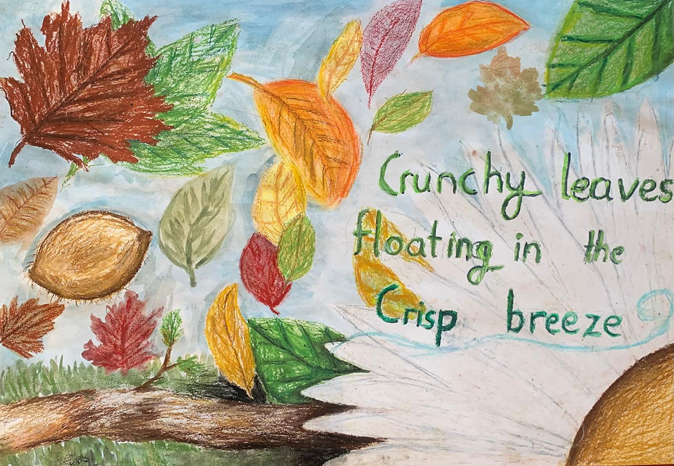 Multi-media, collaborative drawing and use of text in pieces