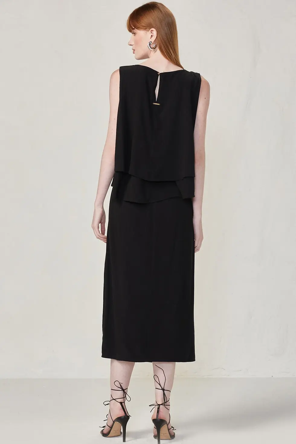 Miniatura: Saia Midi em Crepe