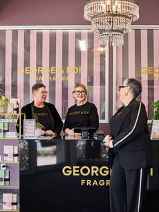 3 ladies working retail counter