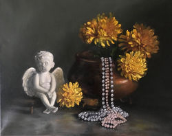 Cherub with Pearls
