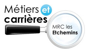 Logo de la MRC Etchemins avec le slogan "Métiers et carrières".