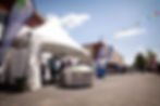 Tente de kiosque d’exposant à l’Expo BBQ Bellechasse, lors de l’exposition agricole et commerciale.