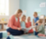Groupe d'enfants dans une garderie subventionnée à Beauport, supervisé par l’Alliance du Bureau coordonnateur.