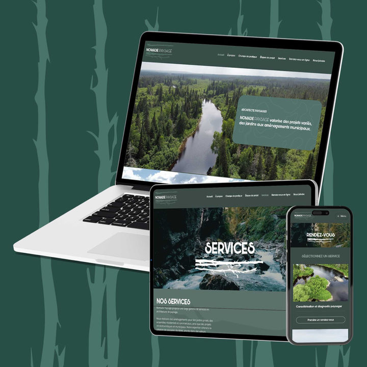 Agence Lenox est une agence de publicité située à Lac-Etchemin qui offre ses services en design graphique (infographie) et fait la conception de site web optimisé pour le SEO (référencement naturel). Agence web spécialisée en création de sites internet, hébergement, page web, site internet, web digital, refonte de site web, boutique en ligne, web marketing, SEO, URL, version mobile, commerce électronique (e-commerce). Solutions web personnalisées. Nous offrons également les services d’infolettre, google analytics, référencement naturel et payant, campagne géomarketing, plan de communication afin d’optimiser les navigateurs et les algorithmes vers un taux d’engagement et de conversion des visiteurs sur votre site web. 
site web, conception site web, développement site web, site multi-pages
site responsive, web design