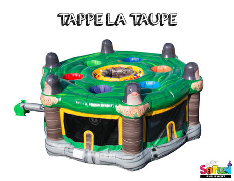 LOCATION DE JEUX GONFLABLES - TAPE LA TAUPE