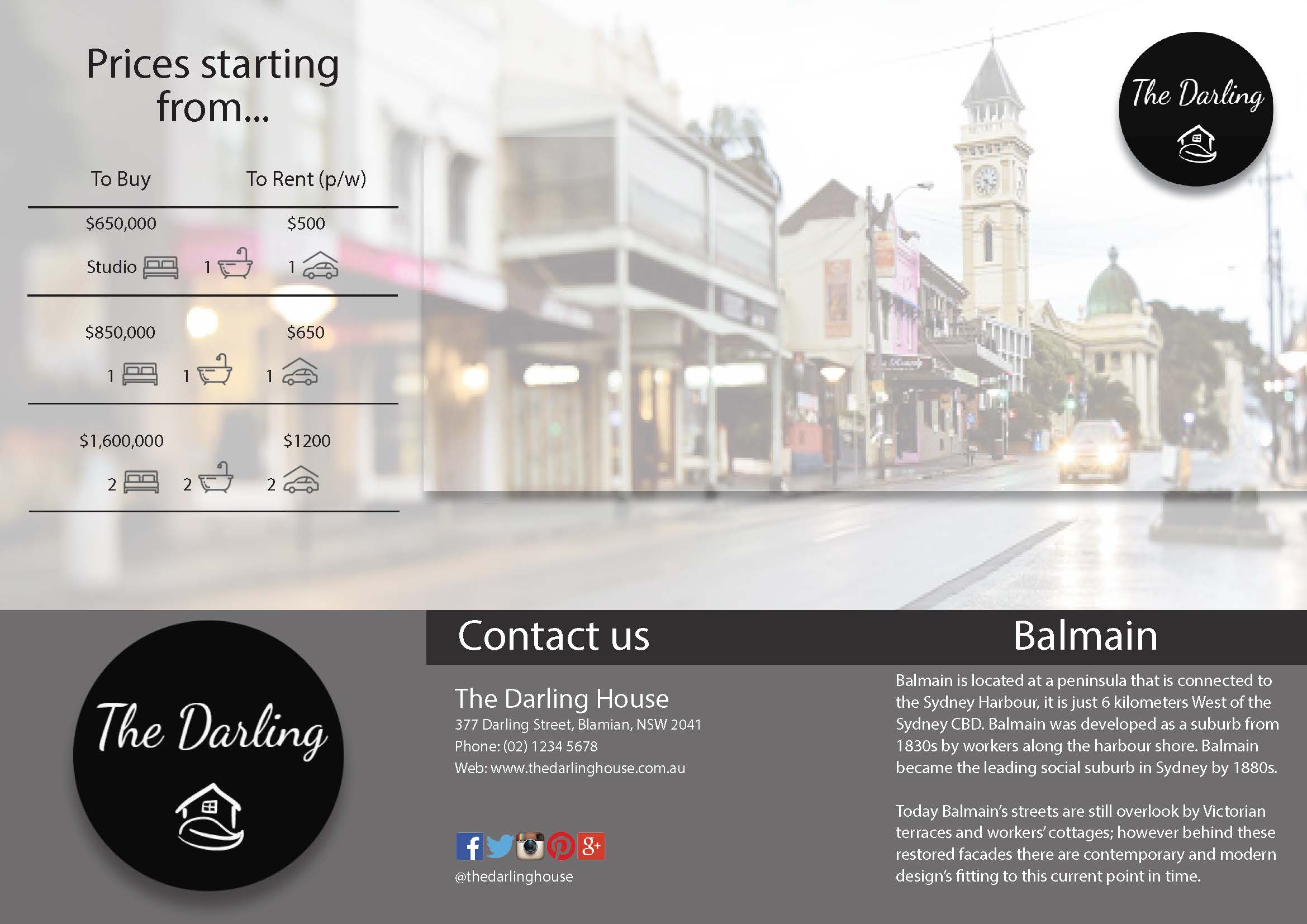 Tri fold Brochure Outside Page