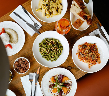 Freshly prepared seasonal pasta dishes